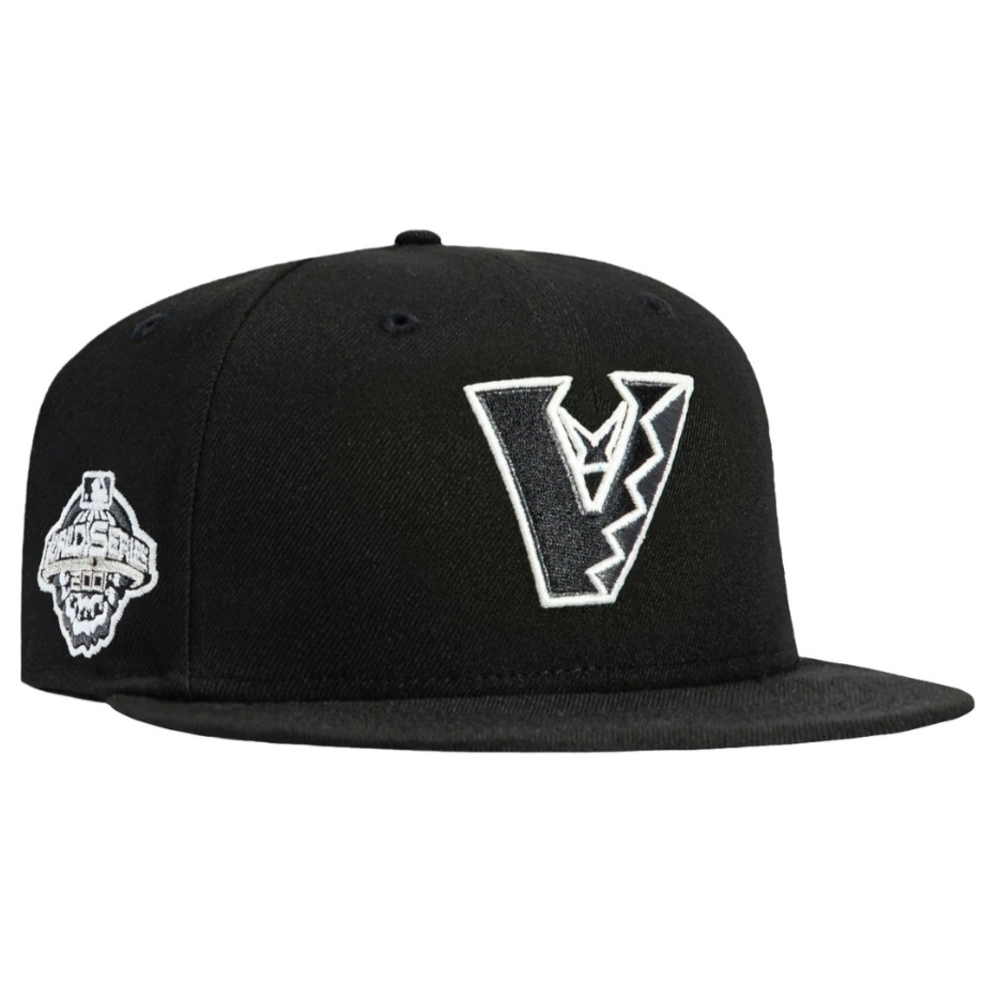 AZ DIAMONDBACKS 2001 WORLD SERIES PATCH / UPSIDEDOWN FITTED 7 3/8 GLO N DARK